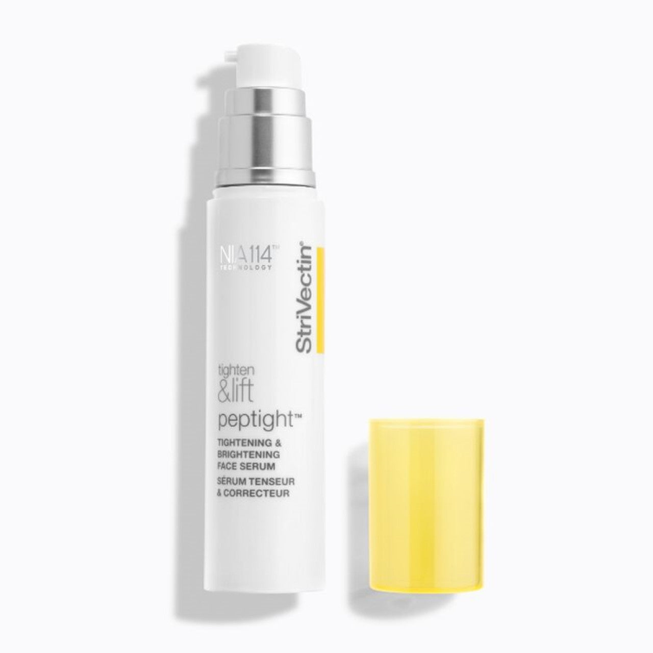 StriVectin Peptight face serum from Pasteur Pharmacy, 1.7oz, for skin tightening and brightening with a smooth, lightweight texture.
