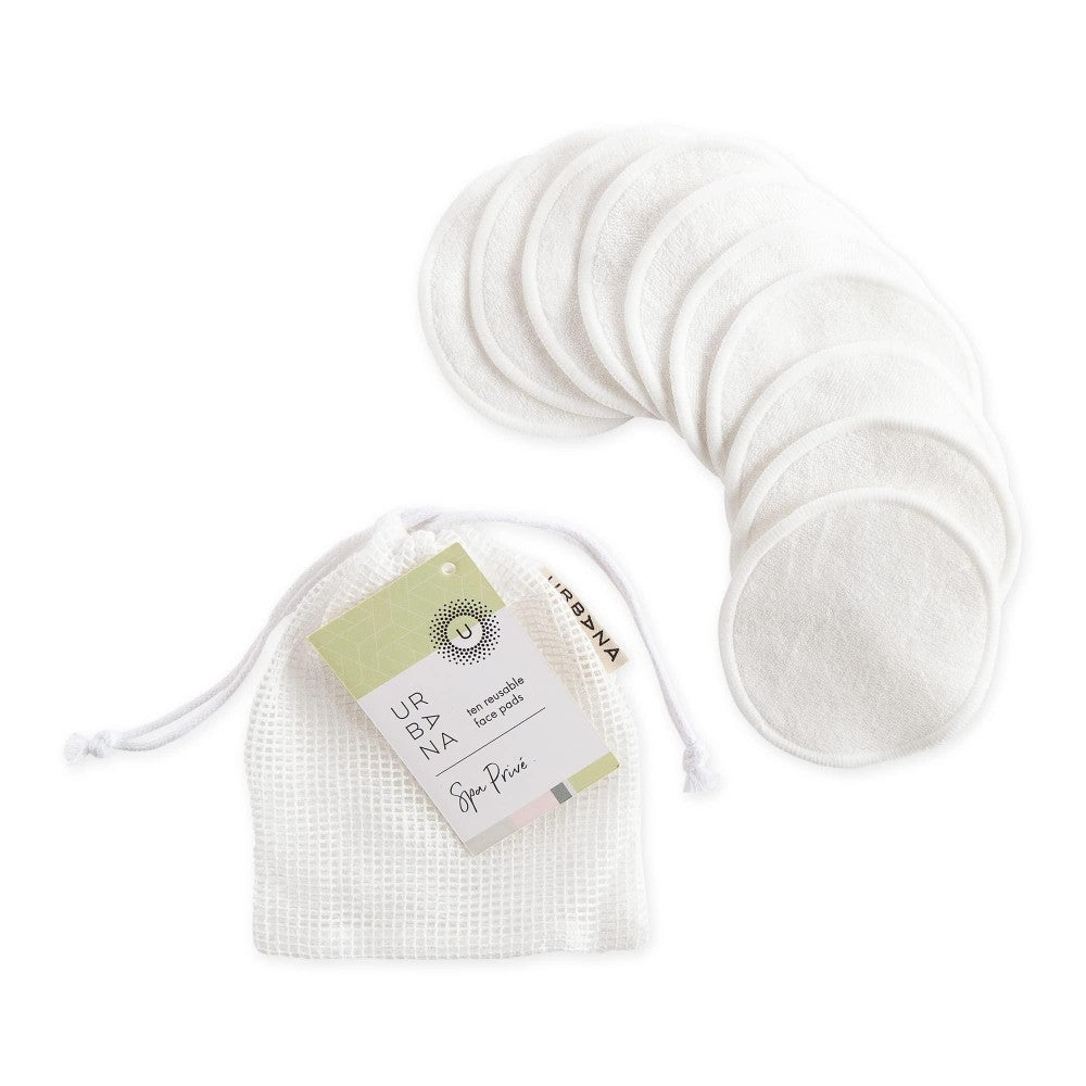 Reusable face pad from Urbana Spa Prive Home Spa Collection by Pasteur Pharmacy, soft fabric for gentle facial cleansing.