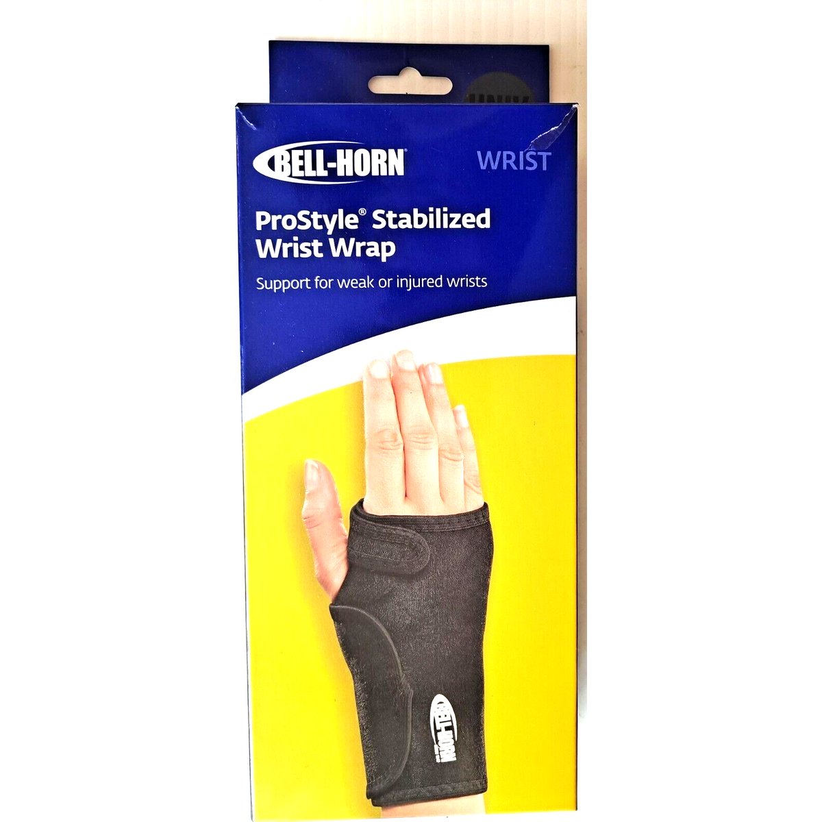 Bell-Horn Prostyle Stabilized Wrist Brace supporting and stabilizing the wrist, designed for support and injury prevention.