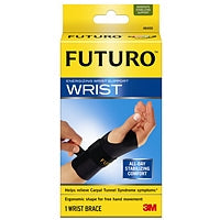 Futuro Energizing right hand wrist support brace in large/X-large size, designed for wrist stability and comfort.