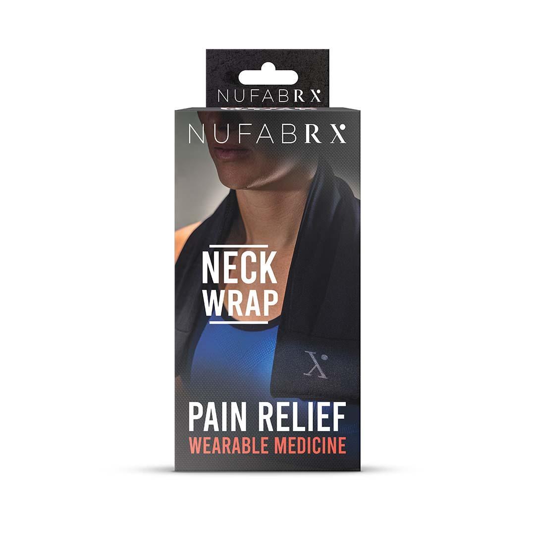 Nufabrx Weighted Neck Wrap from Pasteur Pharmacy, a supportive brace with adjustable straps for neck comfort and relief.