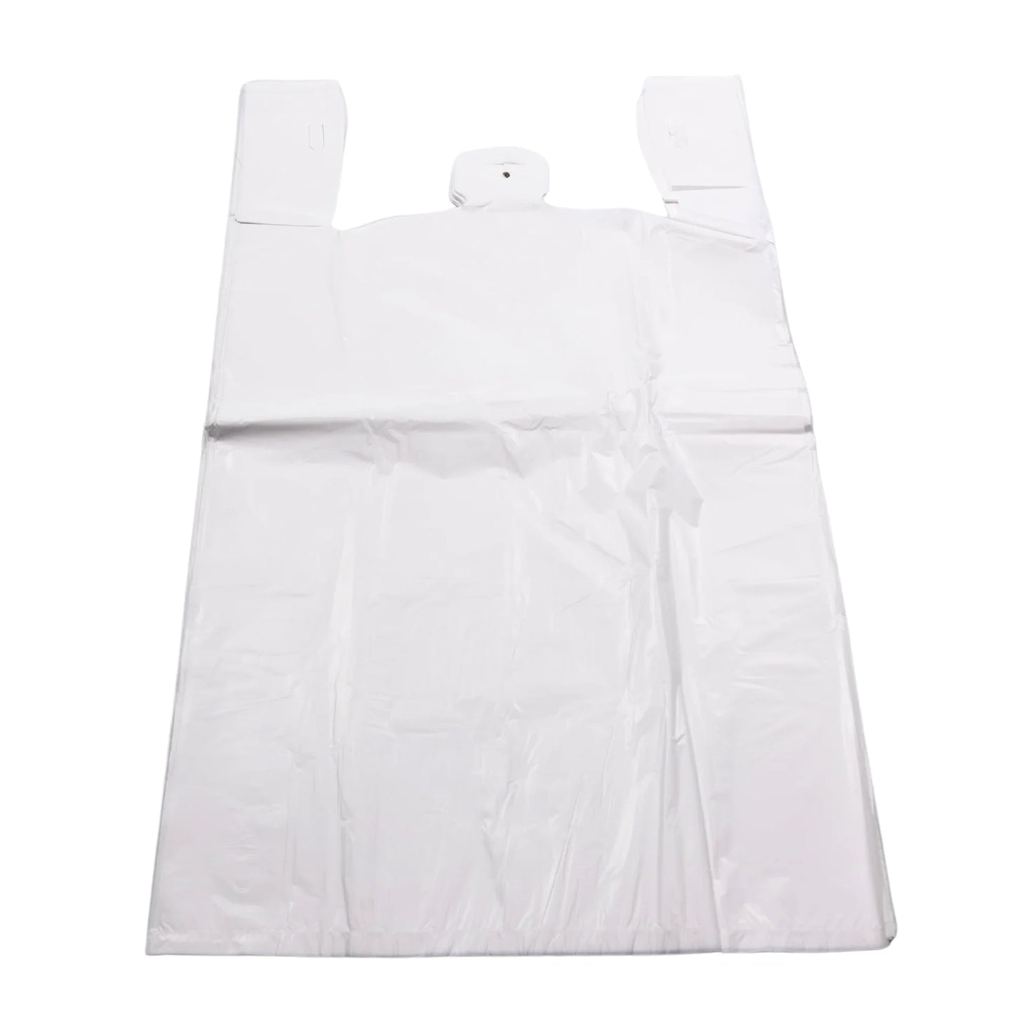 Leader Plastic T-Sack Bag, 16 x 8 x 30 inches, T-shirt shopping bag from Pasteur Pharmacy with 500 count