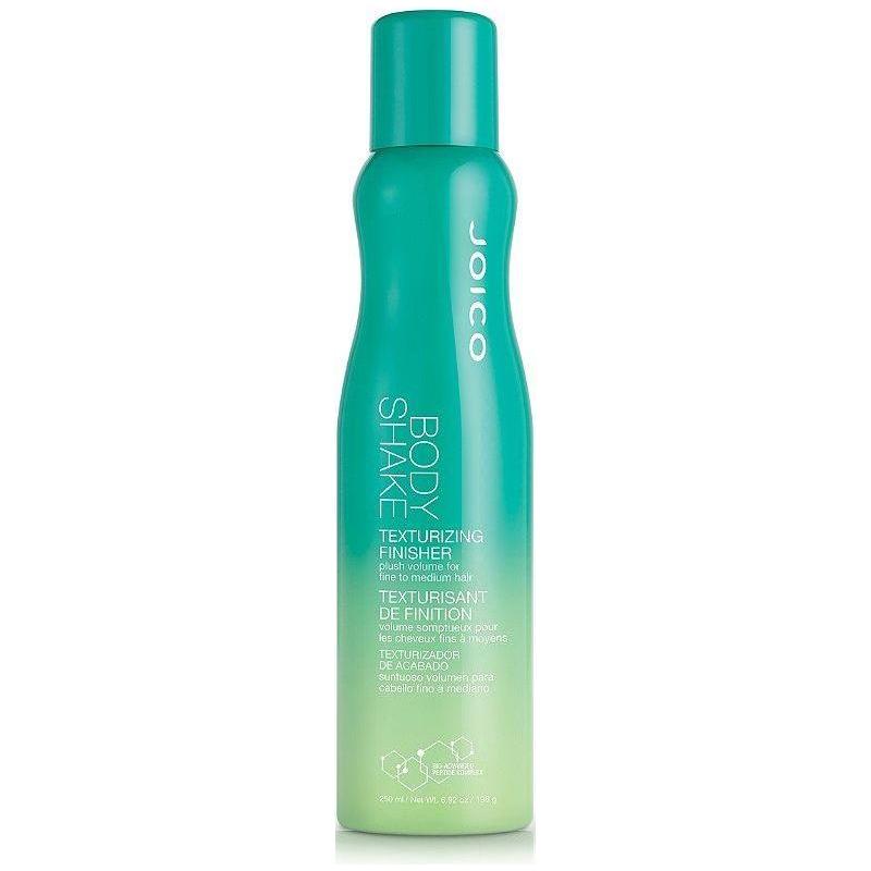 Joico Body Shake Texturizing Finisher 6.9 oz bottle showing the product label and packaging for styling and volume enhancement.
