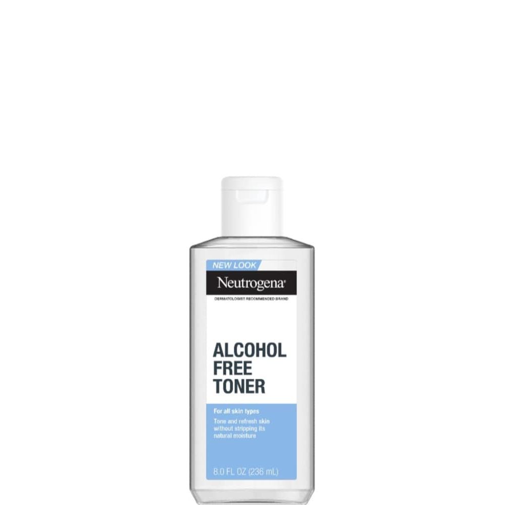 Neutrogena alcohol-free toner in an 8 oz bottle, fragrance-free, designed for gentle skin cleansing and refreshing.