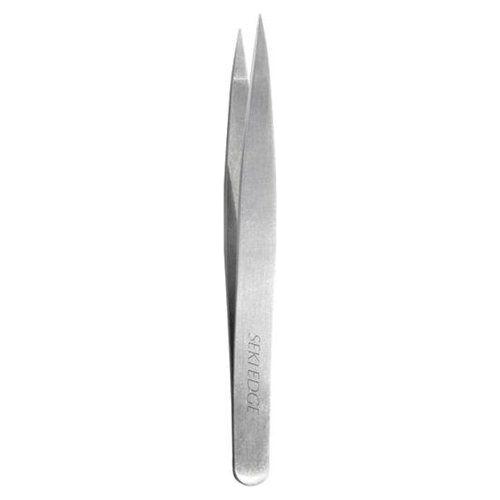Seki Edge Stainless Steel Pointed Tip Tweezers SS-514 with fine, precise tips for eyebrow and detail grooming.