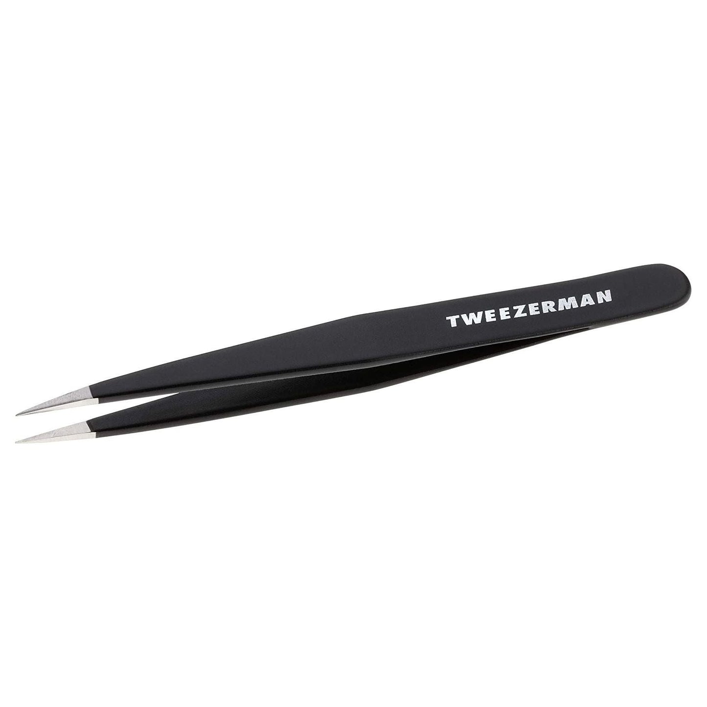 Black Tweezerman Point Stainless Tweezers, precision stainless steel tweezers for detailed tweezer tasks