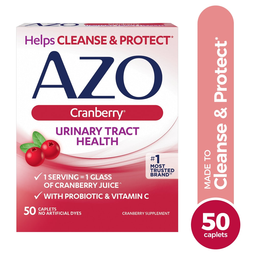 AZO Cranberry urinary tract health dietary supplement tablets in a bottle, supplement vitamins & immune support from Pasteur Pharmacy