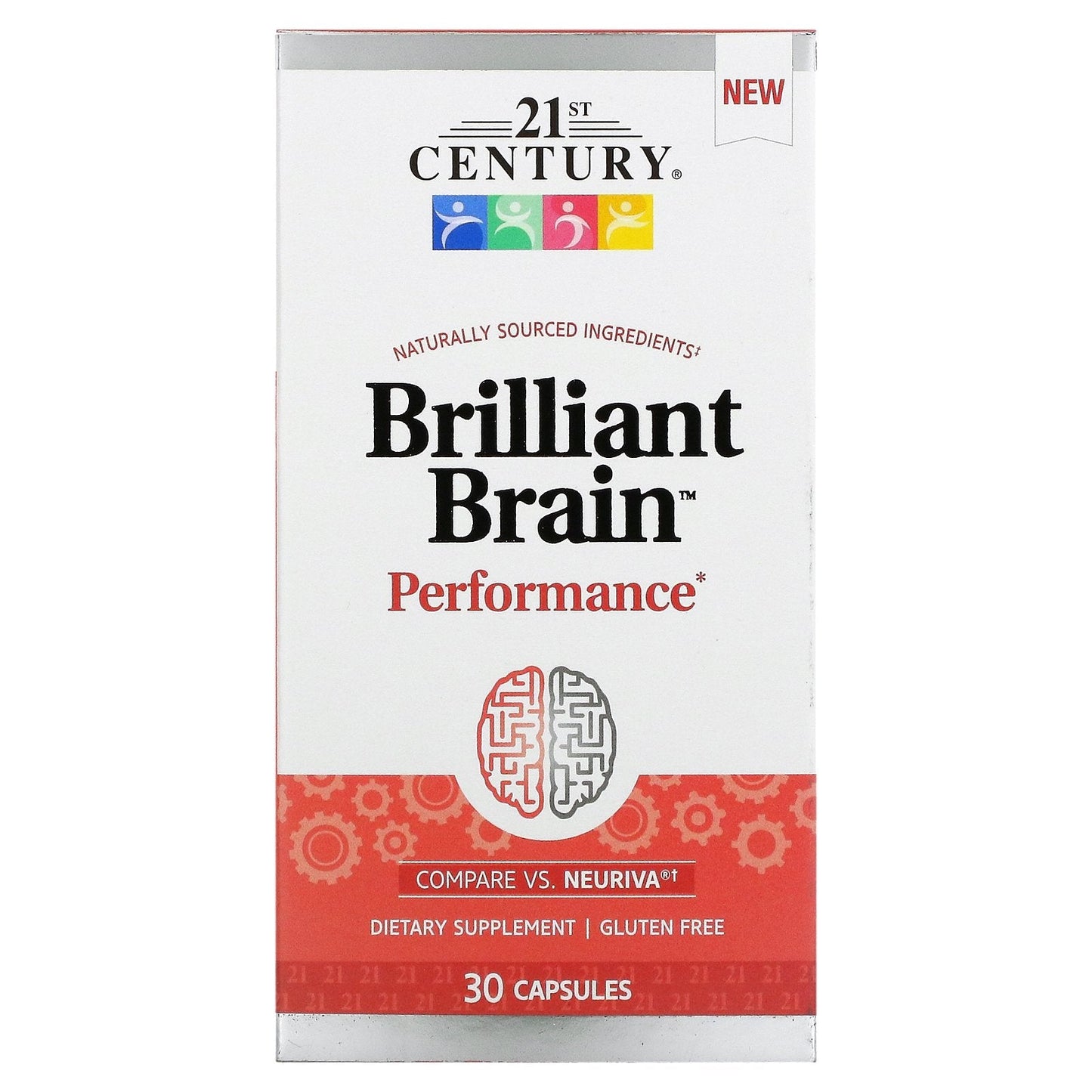 Brilliant Brain Performance Capsules by Pasteur Pharmacy, 30 count, dietary supplement for cognitive support.