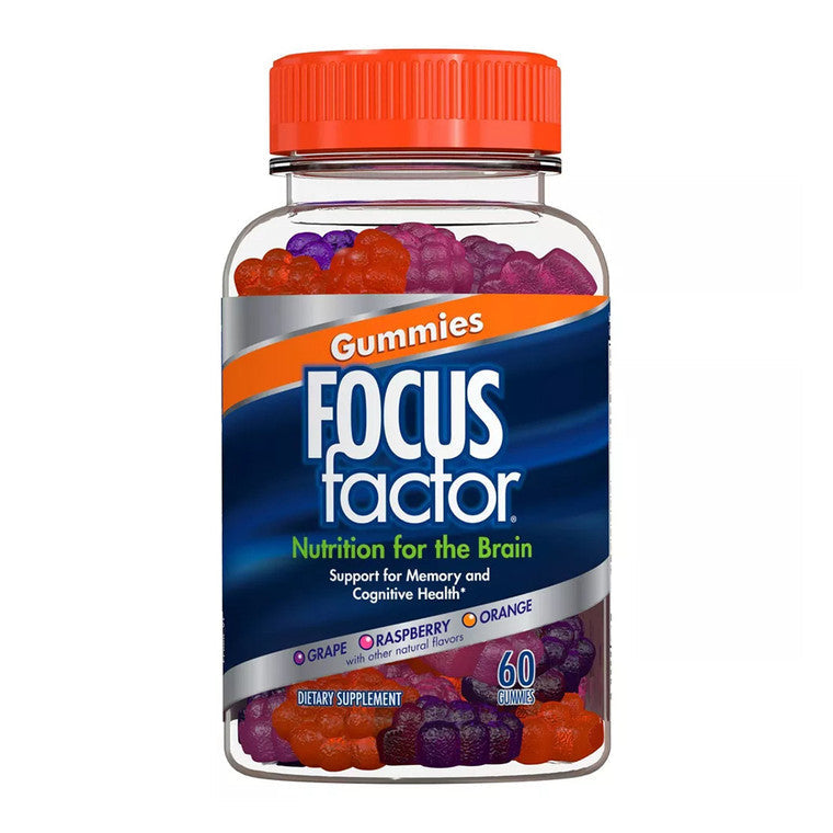 Focus Factor CW 60 GMM vitamin supplement bottle from Pasteur Pharmacy, showing the label and packaging on a white background.