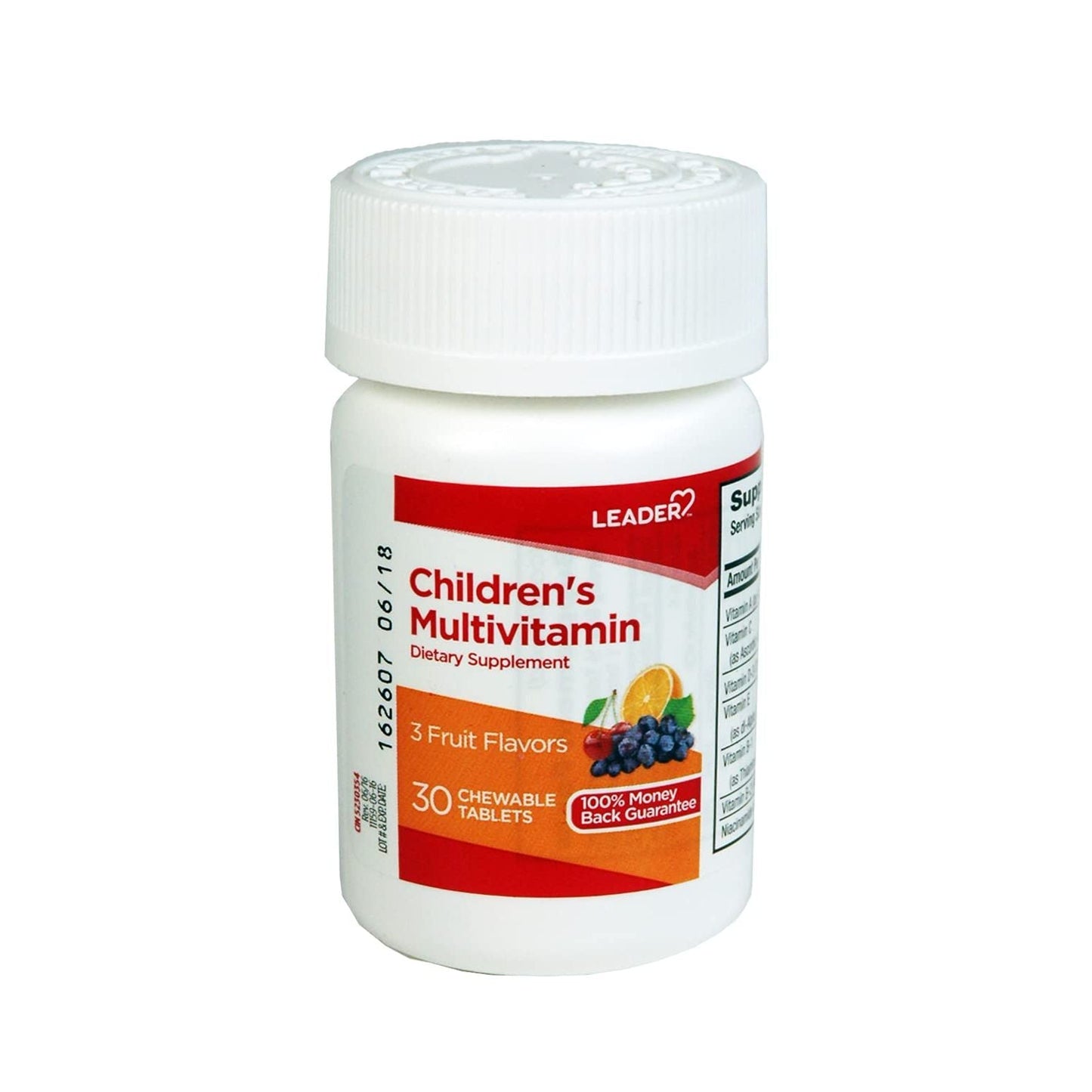 Childrens multivitamin chewable tablets in fruit flavor by Pasteur Pharmacy, designed to support kids' health and nutrition.