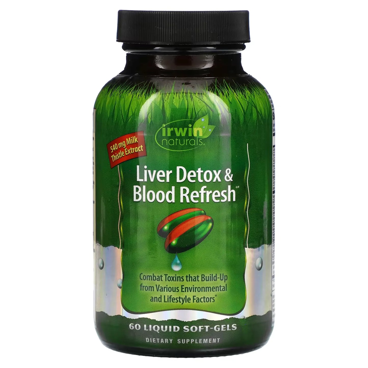 Liver detox blood supplements by Pasteur Pharmacy, 60 capsule bottles, natural vitamins and supplements for liver health.