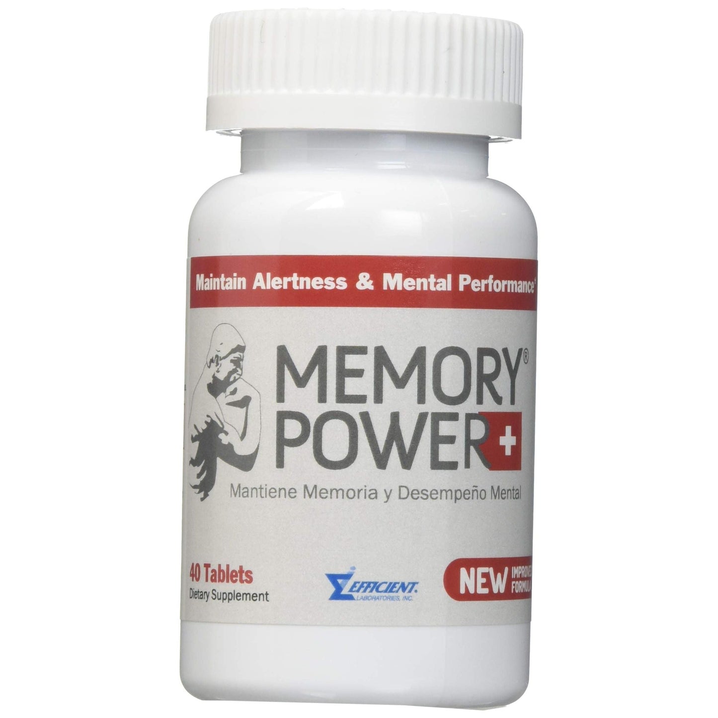 Memory Power Plus brain health supplement by Pasteur Pharmacy, 40 tablets of memory support vitamins and supplements.