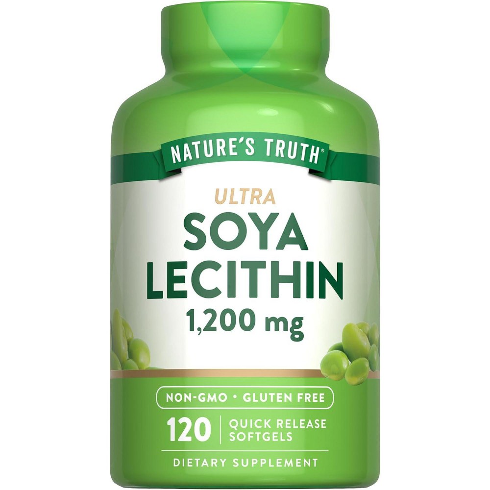 Nature's Truth Ultra Soya Lecithin softgels, 1,200 mg, 120 quick-release softgels, vitamins and supplements by Pasteur Pharmacy