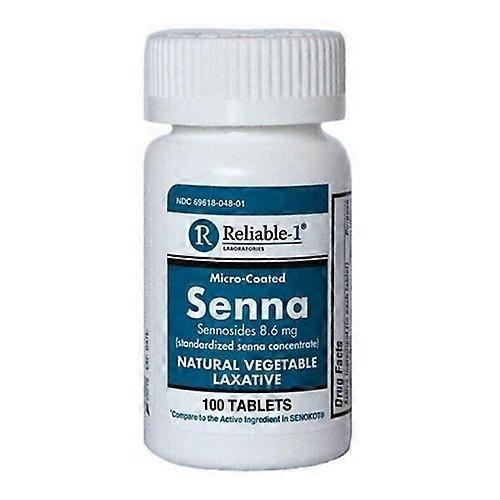 Senna Laxative Tabs by Pasteur Pharmacy, 100-count bottle, dietary supplement for relief of occasional constipation.