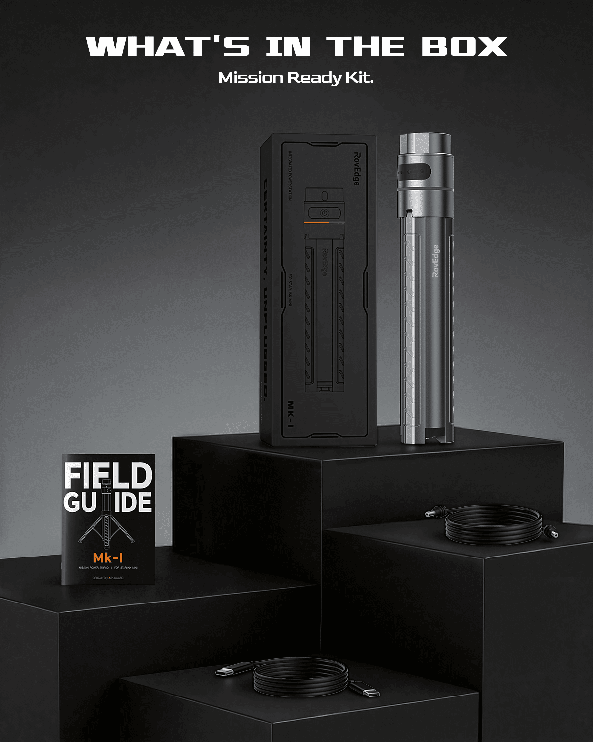 Portable Power Bank & Battery Pack for Starlink Mini | 51300mAh Battery Tripod Stand - BACKUPMYFILESNOW.COM®