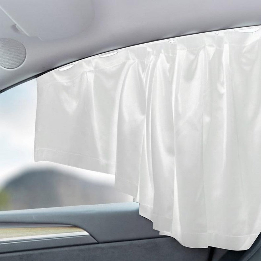 Set of four Tesery Tesla Model 3/Y side window sunshades, providing UV protection and privacy for rear and side windows.