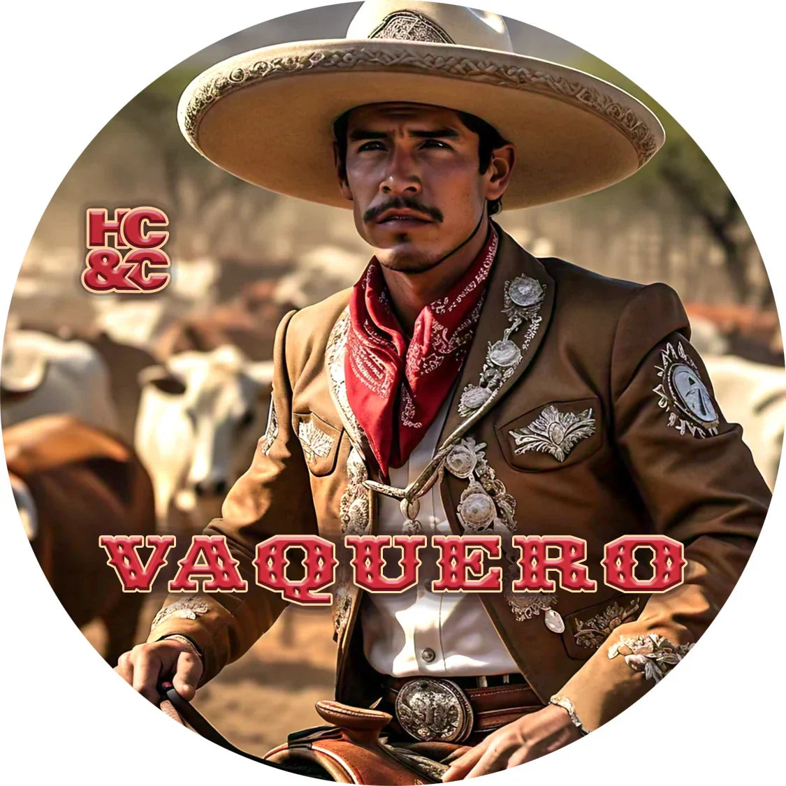 HC&C Vaquero shaving collection soap tub, natural shaving soap in a metal container, part of Pasteur Pharmacy's grooming kit
