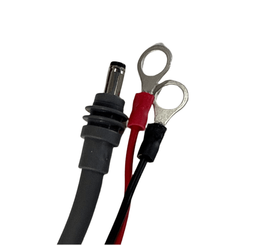 Starlink MINI DC power cable from Star Mount Systems for direct connection to battery, accessory for satellite internet setup.