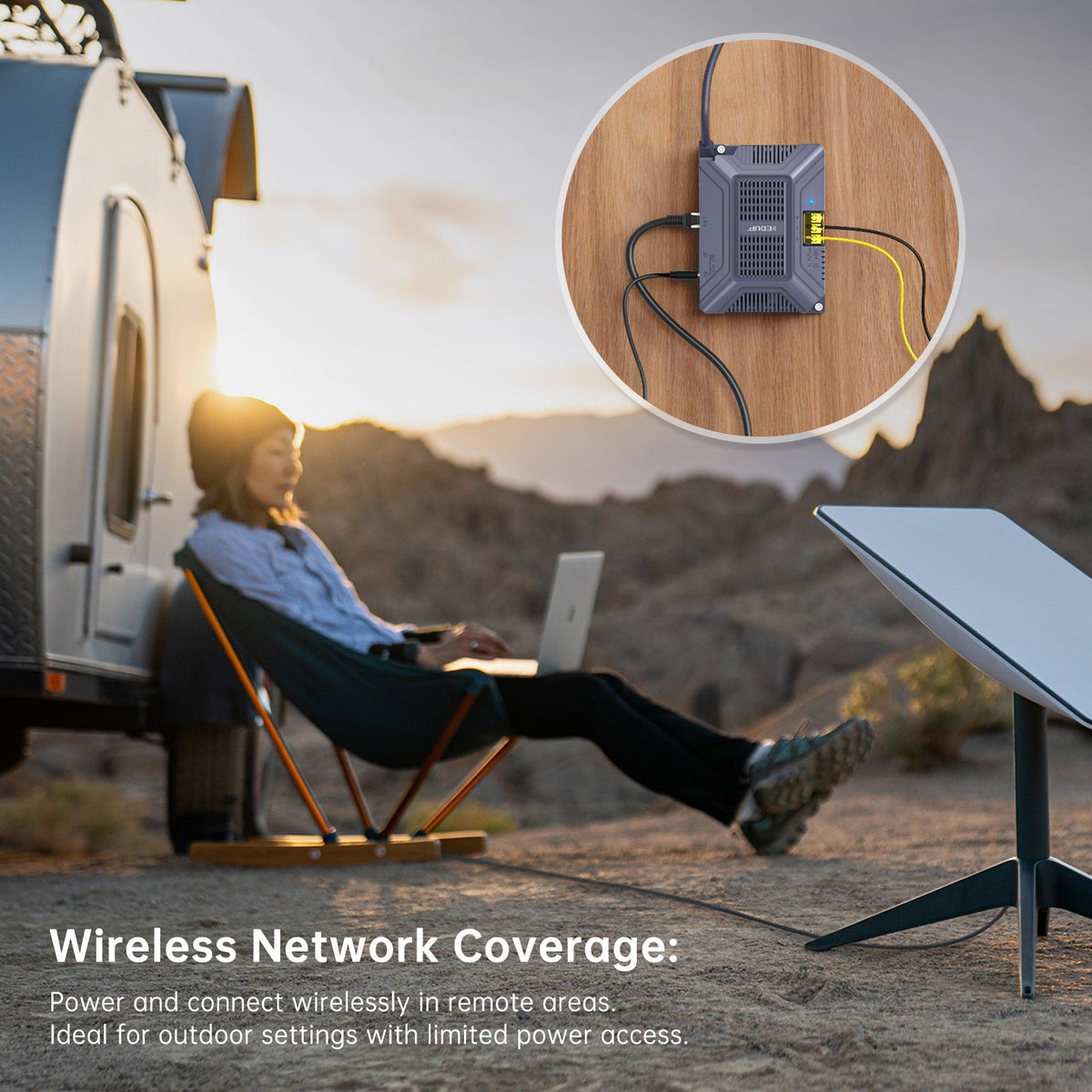 Starlink Gen 2 POE Injector by Tesery Official Store, 5-in-1 DC power converter for seamless satellite internet setup.