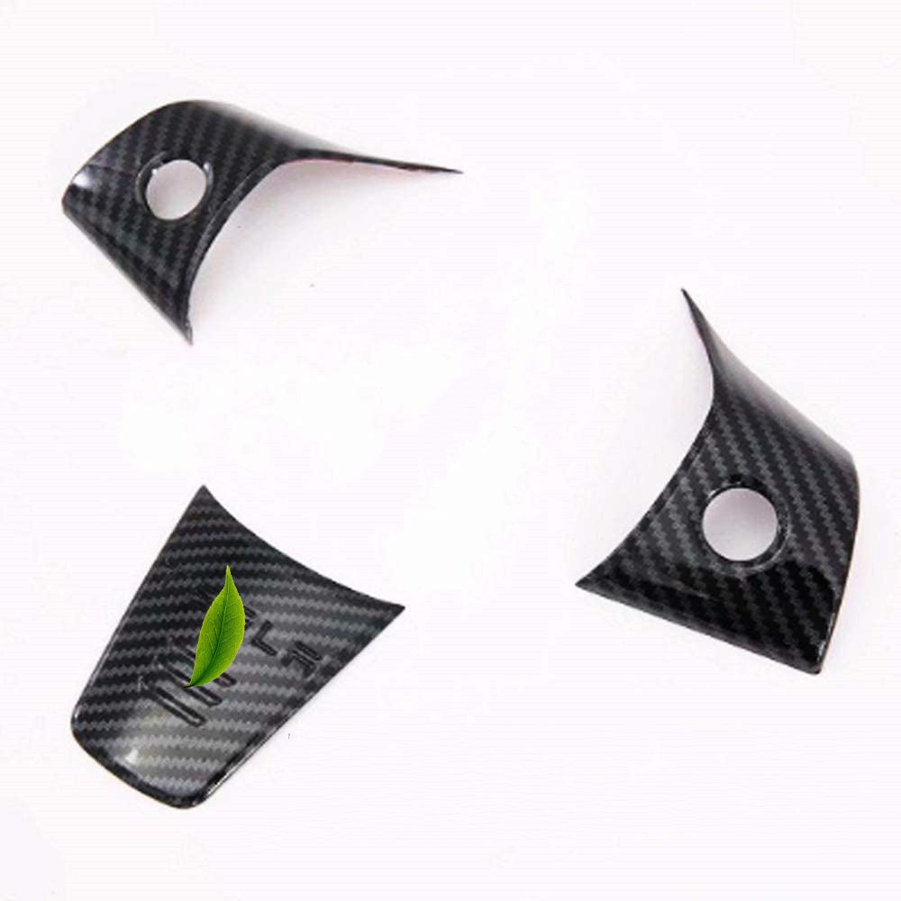 Tesla Model 3 and Y steering wheel cover patch, designed for 2017-2025, with textured material for improved grip and style.