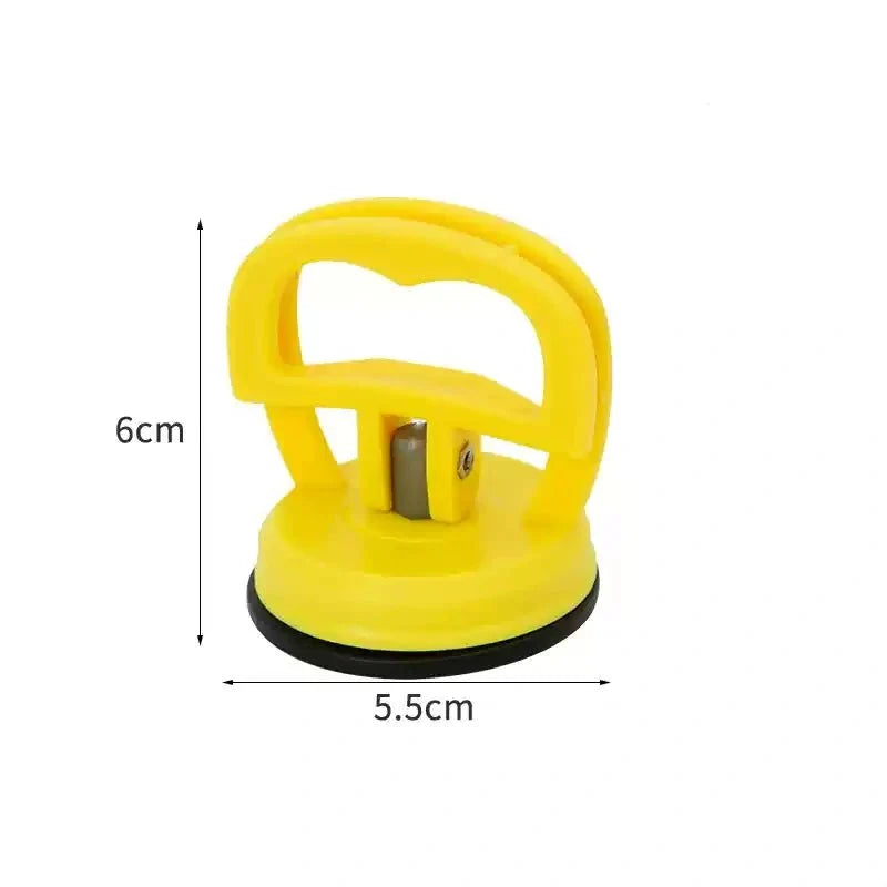 Tesery suction cup dent puller repair kit with two sizes and three colors, paint-safe for DIY car dent removal.