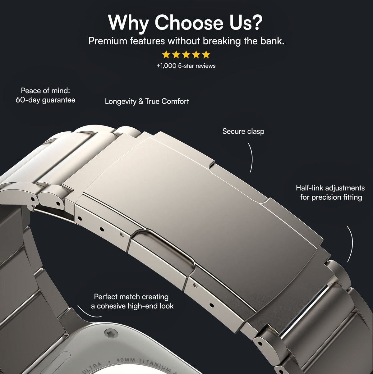 Robust Titanium Band T01, sleek and polished titanium ring with a smooth finish and modern design.