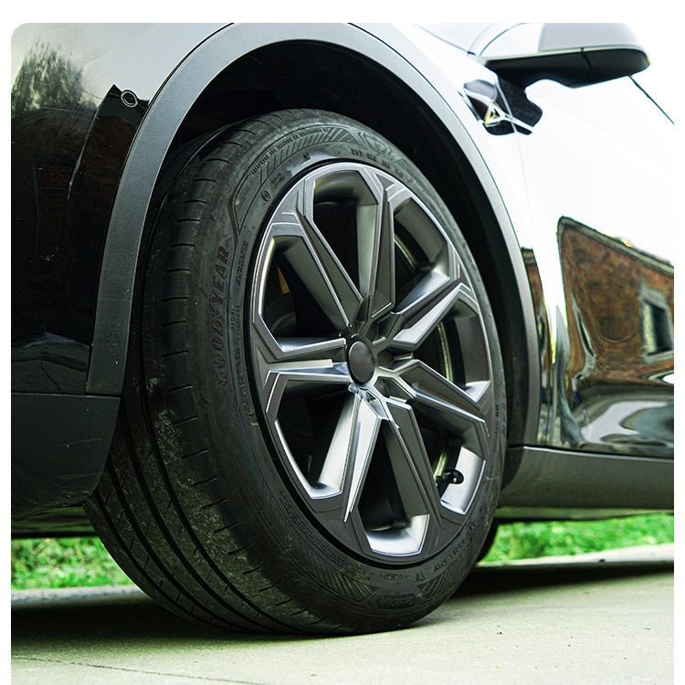 19-inch Mister ABS wheel covers for Tesla Model Y Gemini, 4-piece set, aerodynamic design, in two colors, crafted for style and performance