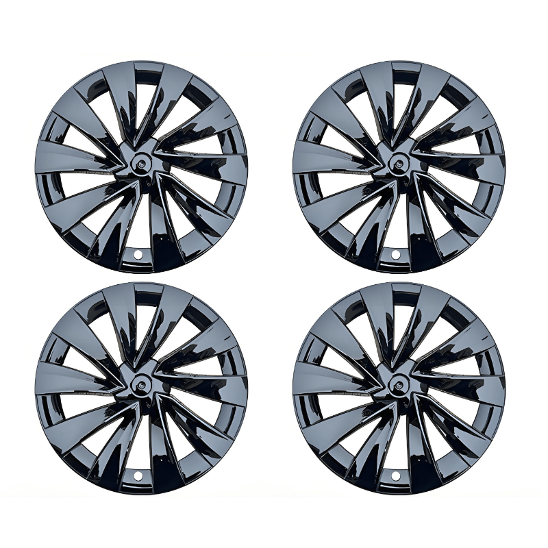 Tesla Model Y Juniper 20-inch Helix Wheel Covers by TESERY showing sleek, modern alloy wheel design with helix pattern.