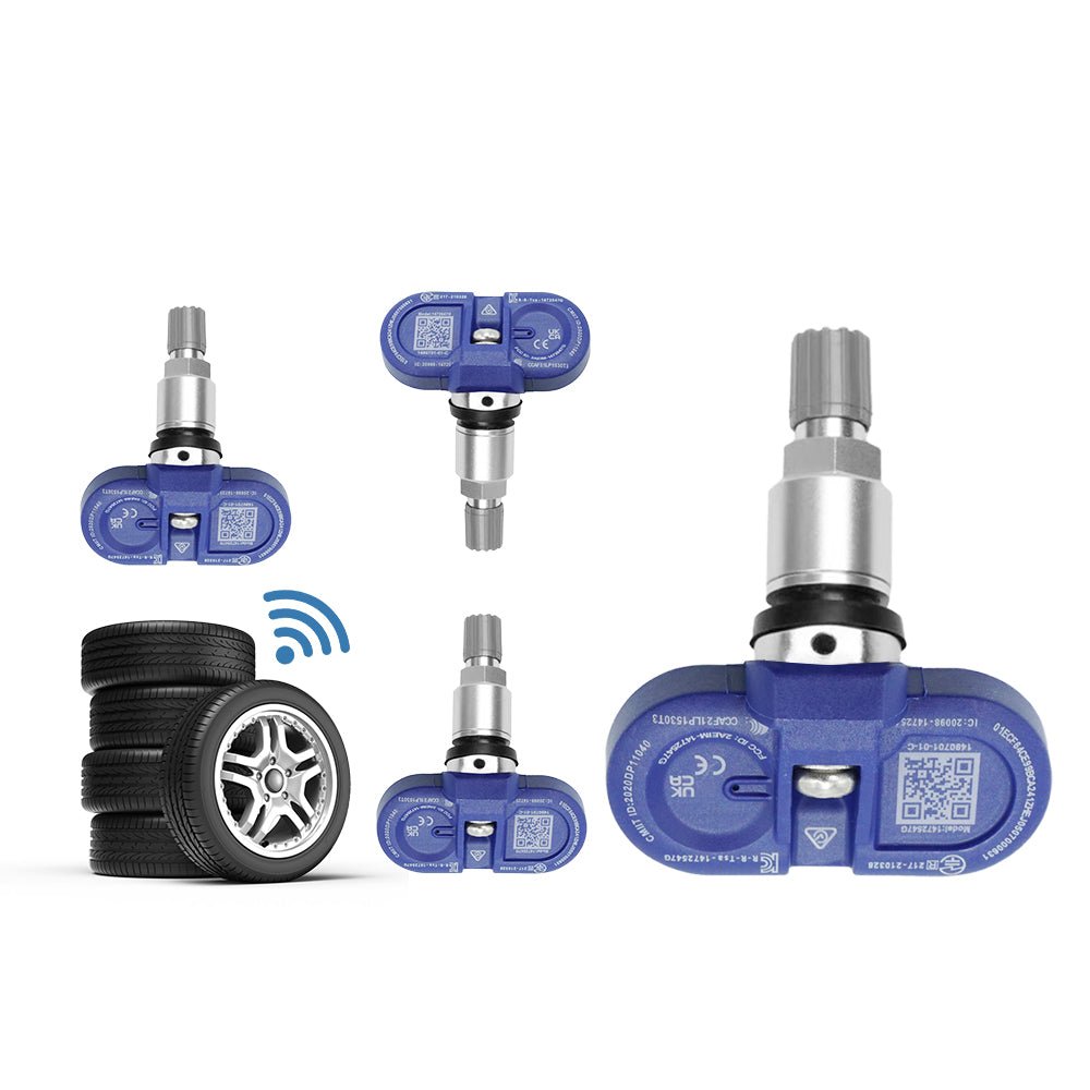 Tesla Model 3/Y/S/X OEM BLE Bluetooth Tire Pressure Monitoring Sensor (TPMS) by Tesery, showing the sensor device for vehicle tires.