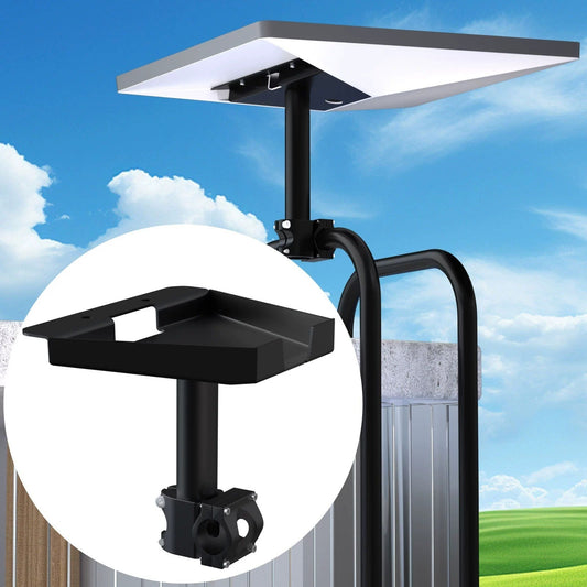 Starlink RV roof mount by Tesery, heavy-duty metal permanent mount for secure satellite dish installation on RV rooftops.