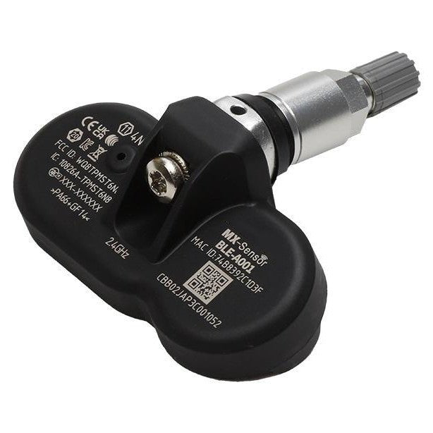 Tesla Model 3/Y/S/X BLE Bluetooth Tire Pressure Monitoring Sensor TPMS by Tesery, showing four sensors on tires.