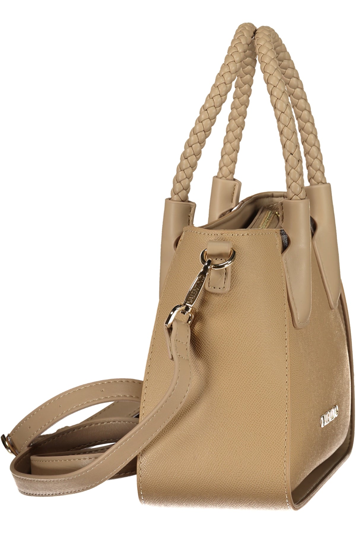Valentino women's beige leather bag with sleek design, featuring subtle branding and elegant craftsmanship.