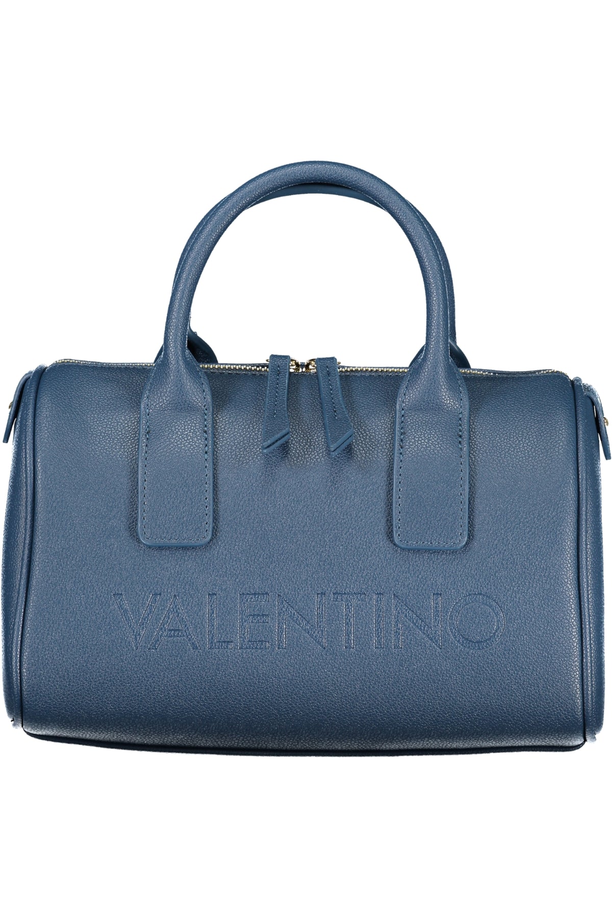 Valentino women's blue Borse bag with sleek design and gold accents, featuring a structured shape and elegant style.