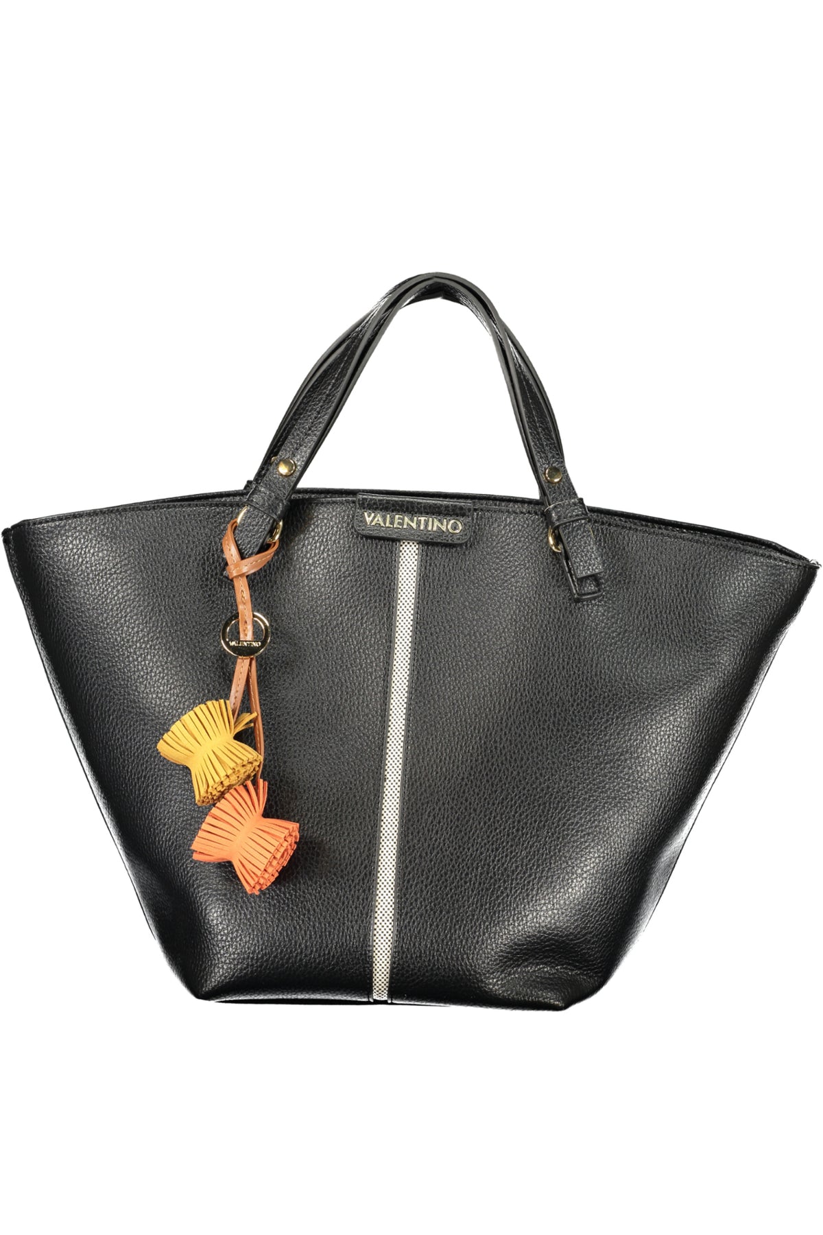 Black Valentino women's Borse bag with sleek design and Valentino logo, featuring a structured shape and elegant leather finish.