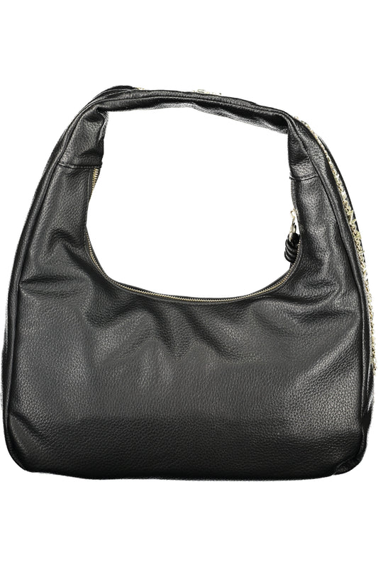 Black Valentino women's bag with sleek leather design and elegant structure, perfect for stylish everyday use.