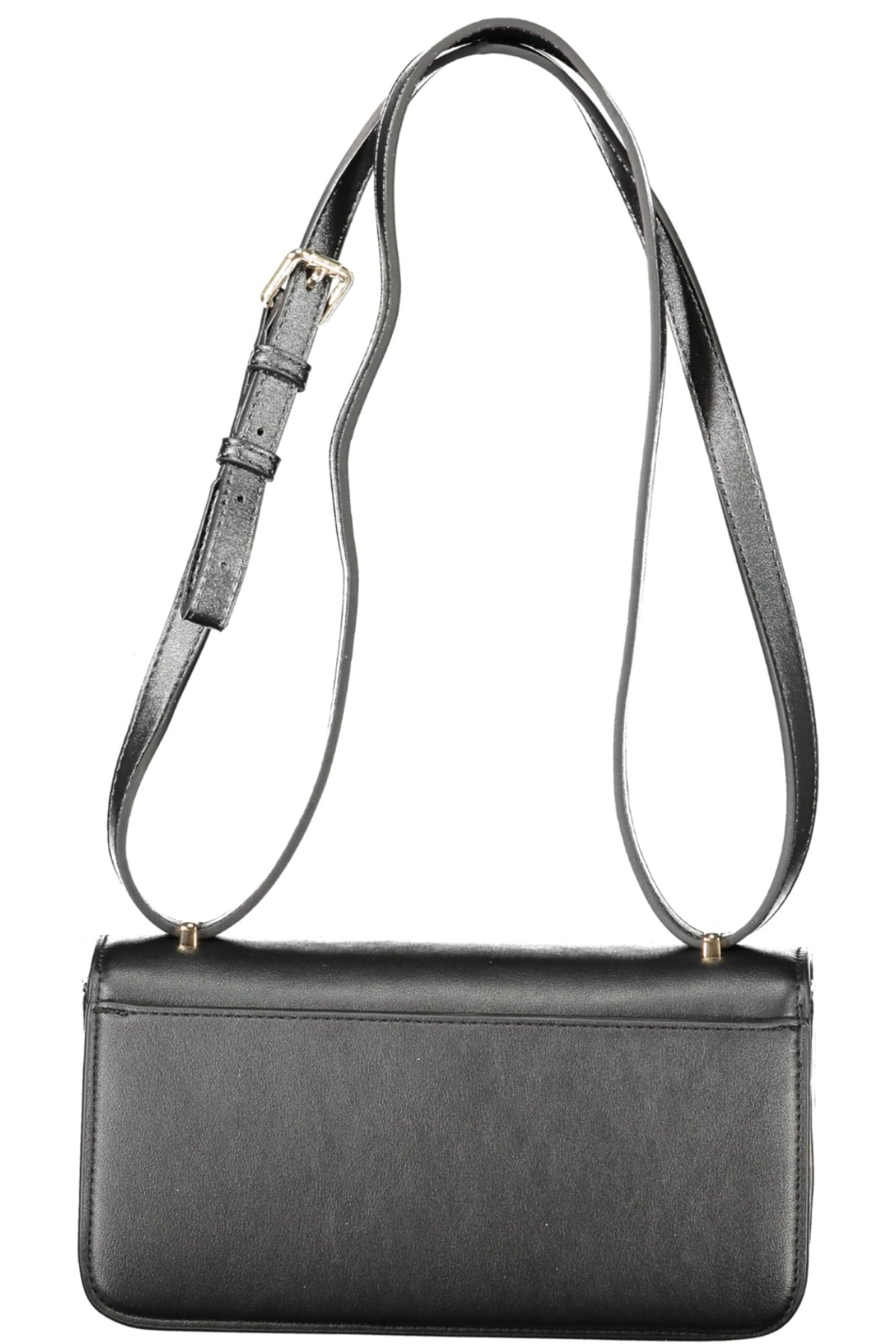 Black Valentino women's bag with sleek design and elegant leather finish, featuring subtle branding and structured shape.