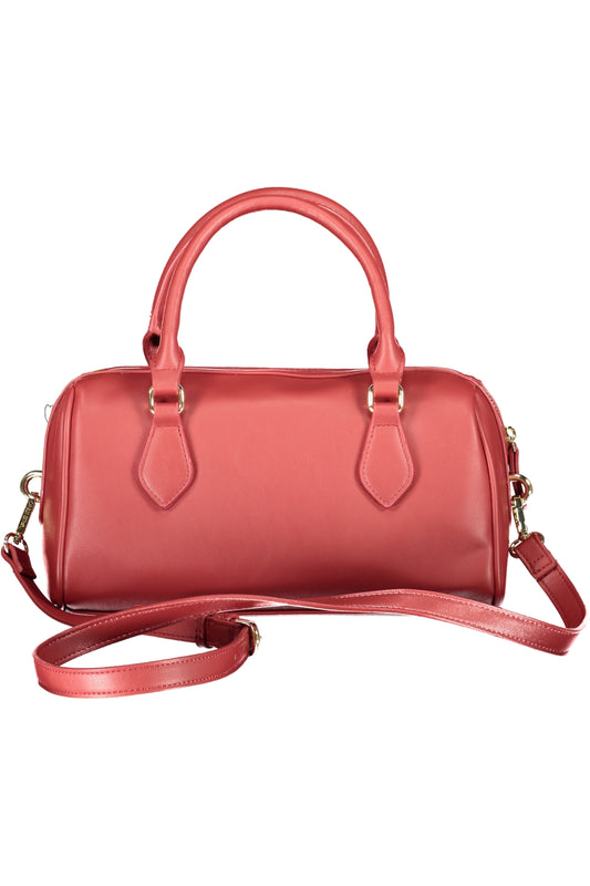 Red Valentino women's bag, stylish Borse with sleek design and Valentino branding, shown in a close-up image.