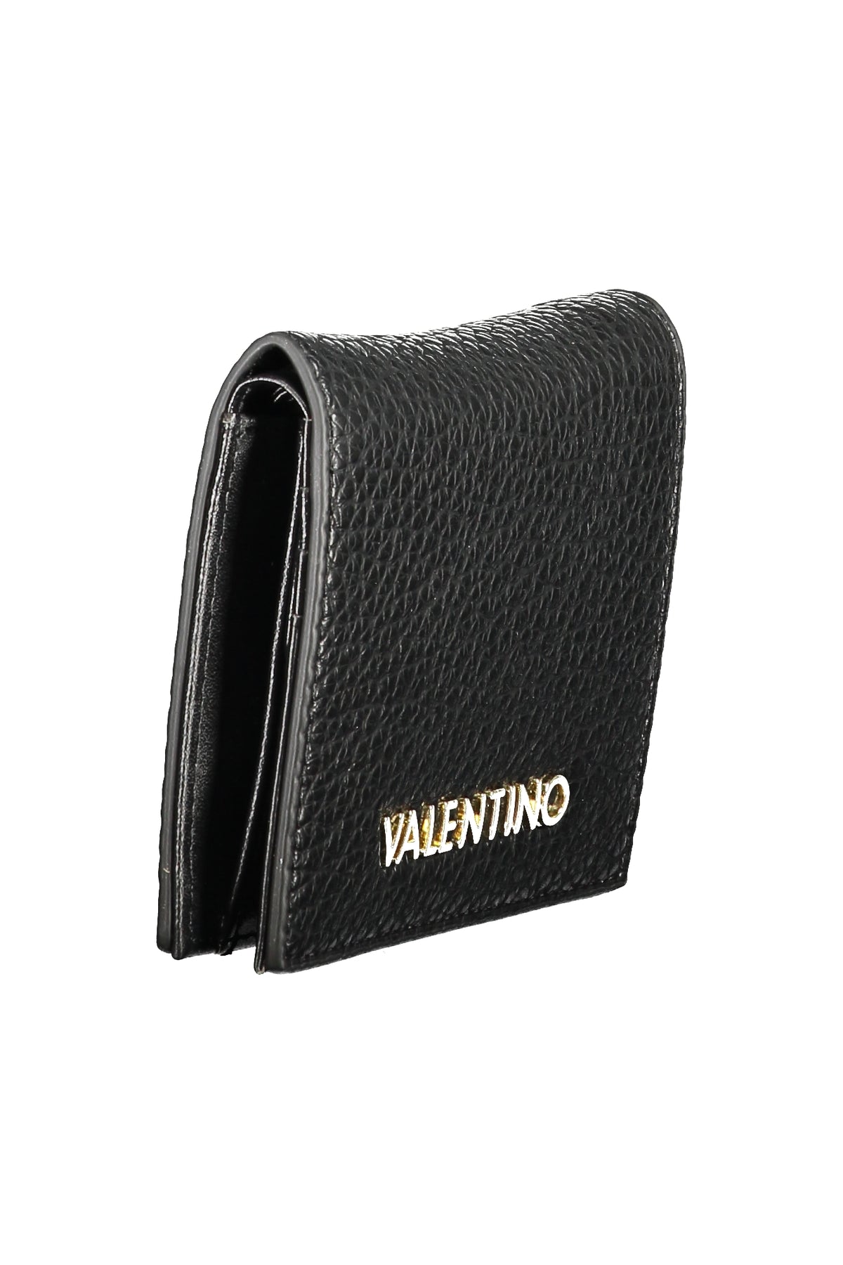 Black Valentino women's wallet with sleek leather design and subtle logo details, showcasing the elegant portafogli style.