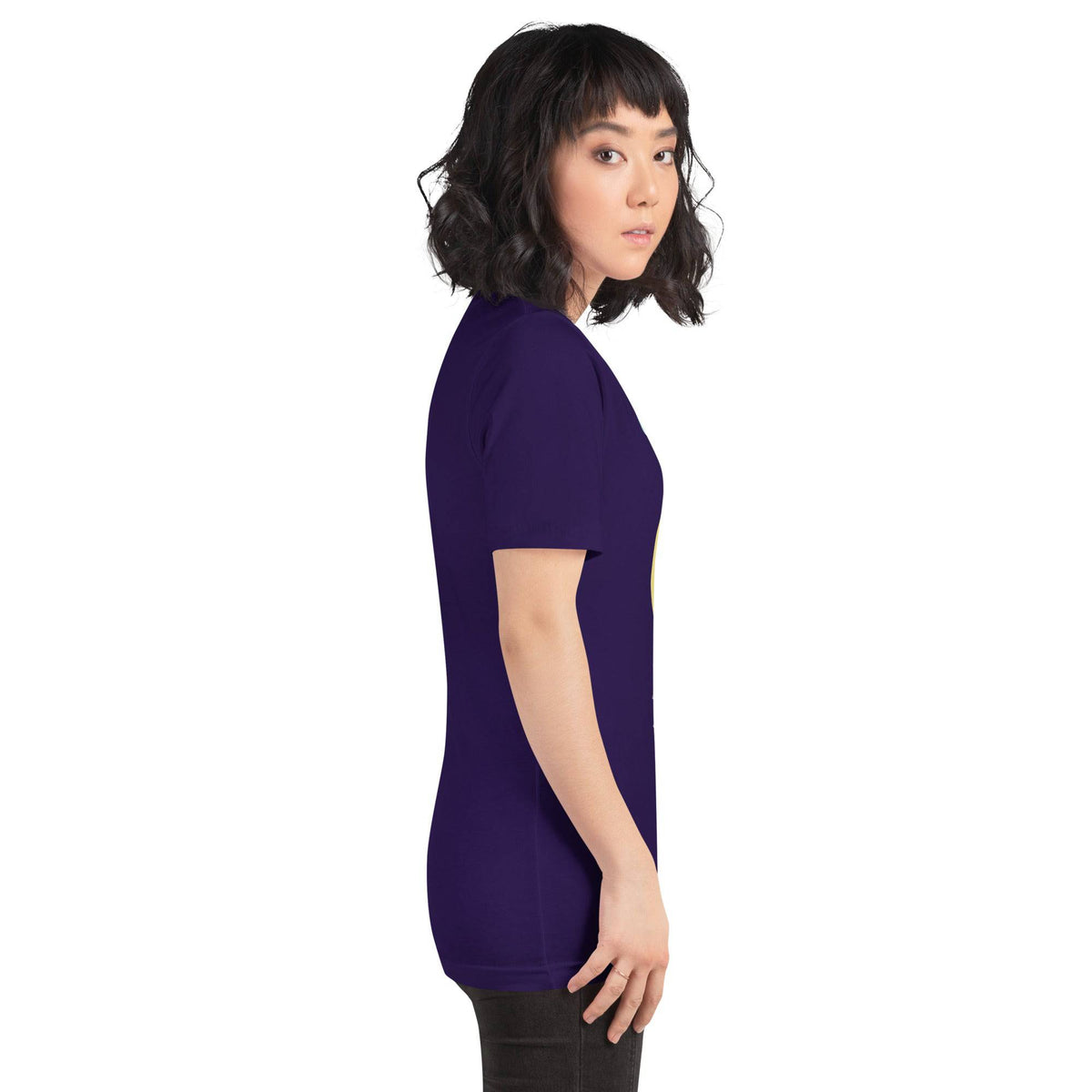 Black Heather "Yarn is My Love Language" T-Shirt by Darn Good Yarn, featuring a casual fit and yarn-themed graphic.