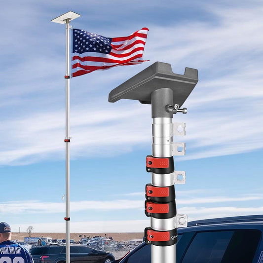 Yescom Starlink Pole Mount Kit D2.75" with Gen 3 Adapter, silver, compatible with Starlink satellite dishes and antennas.