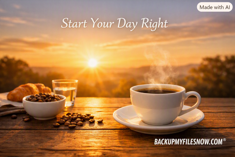 BACKUPMYFILESNOW® Coffee & Beverage Essentials