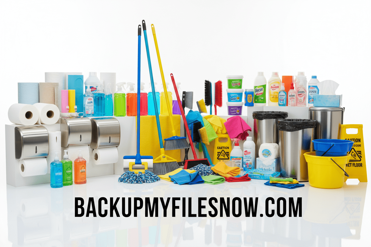 JANITORIAL SUPPLIES - BACKUPMYFILESNOW