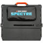 Folded Dark Energy Spectre 200W solar panel showing its compact design and durable surface for outdoor solar power use.