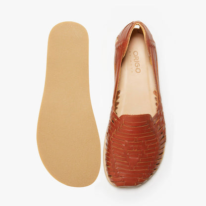 Origo Shoes Huarache Slip-On Wide barefoot shoes featuring a colorful, breathable design with a comfortable wide fit.