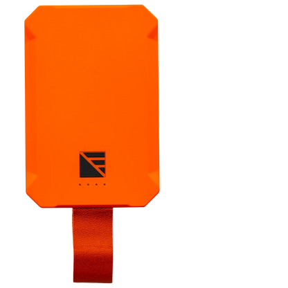Dark Energy Poseidon Nano Power Bank, compact portable charger with USB ports and digital display on a white background.