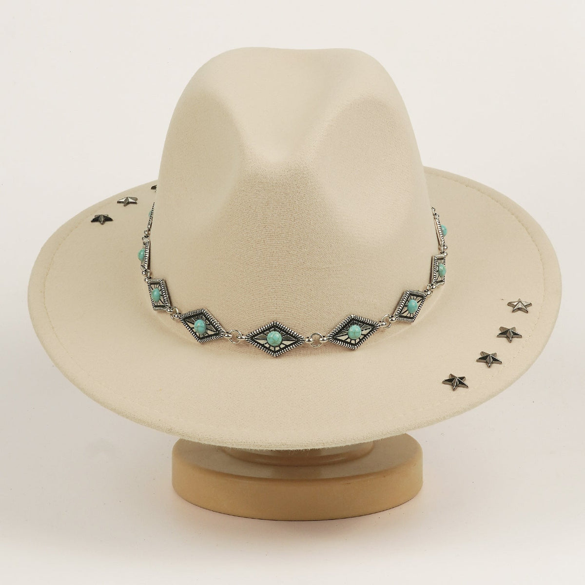 Vintage-patterned denim hat with a fashionable, versatile design、】【