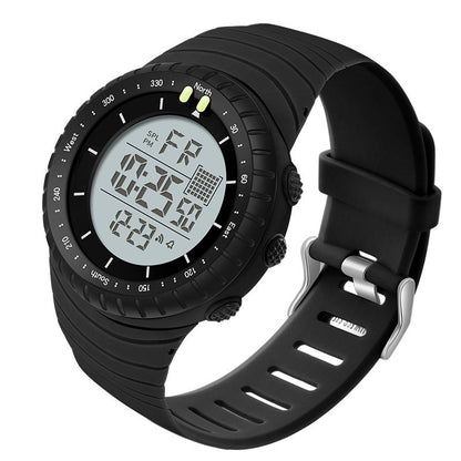 Large-dial multifunction waterproof luminous watch with a durable design and clear analog display