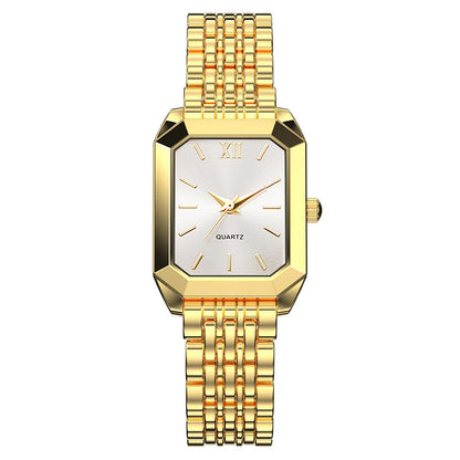 Student Fashion minimalist square quartz watch in a simple, modern design