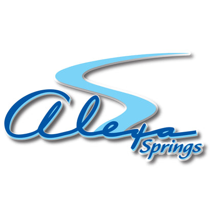 BackUPMYFILESNOW® Alexa Springs bottled spring water 500ml bottles, 24 per case, stacked on a pallet for distribution