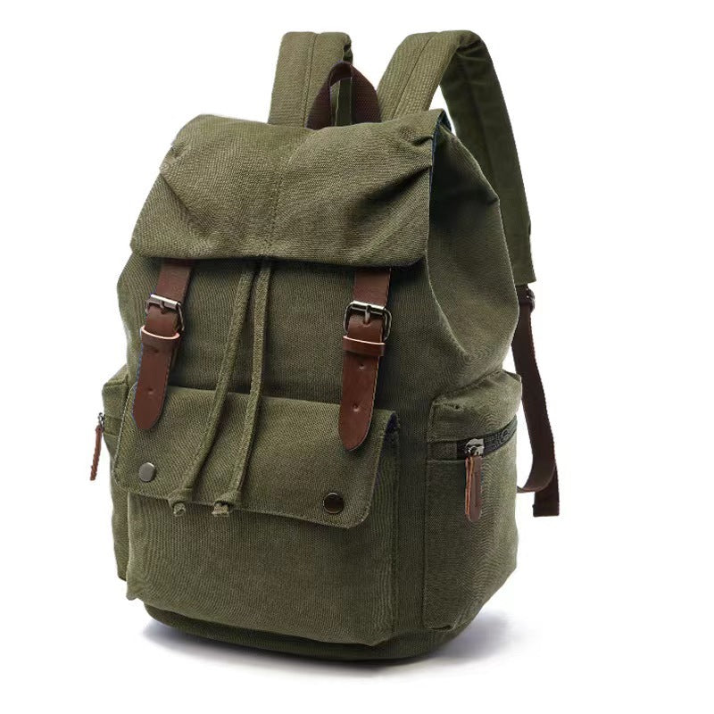 Cross-Border Canvas Student Backpack for Outdoor Travel